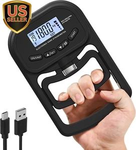 396Lbs / 180Kg Grip Strength Trainer, Rechargeable Electronic Hand Dynamometer, - Picture 1 of 8