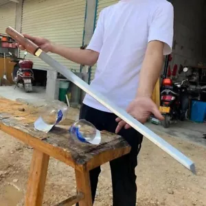 Battle Ready Japanese Sword Samurai Katana Sharp Damascus Steel Blade Wakizashi - Imagen 1 de 10