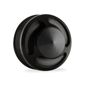 CBM-10518-B-KIT CBM 3.0" 6 COSTILLAS BILLET LS POLEA ALTERNADOR CAMARO/GTO NEGRO - Imagen 1 de 4
