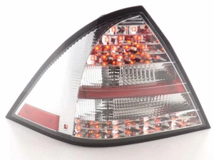 CLEAR CHROME LOOK LED REAR TAIL LIGHTS LAMPS FOR MERCEDES C CLASS W203 4/04-2007 - Picture 1 of 6