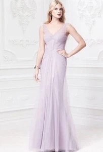 Truly Zac Posen Long Soft Ruffle Tank Dress With Corset Detailing size 4 - Picture 1 of 3
