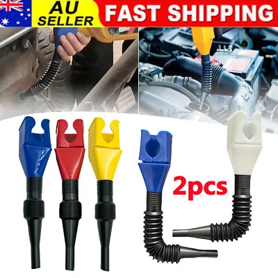 2pcs Flexible Draining Tool Snap Funnel, Multi-Purpose Flexible Fold Oil Funnel - image 1 of 4