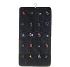 80 Pockets 2-sided Hanging Jewelry Organizer For Earrings Necklaces Bracelets