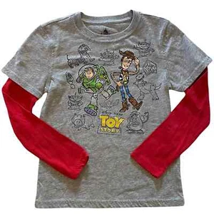 Disney Kids Buzz Lightyear Woody Long Sleeve Shirt 9-10 - Picture 1 of 5