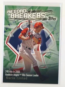  2003 Topps Record Breakers #DE Darin Erstad Anaheim Angels BX3 - Picture 1 of 2