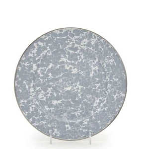 Golden Rabbit Enamelware 10.5" Dinner Plate Stainless Steel Rim, 9 Color Choices - Picture 1 of 10