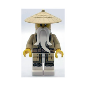 LEGO Ninjago Sensai Wu Legacy in Tan robe and Ponytail Print Minifigure njo805