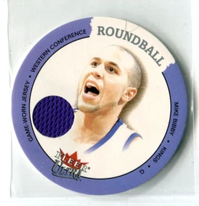 2003-04 Fleer Ultra Mike Bibby Roundball GU GW JERSEY RELIC SACREMENTO KINGS - Picture 1 of 1