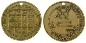 Talismano M1AG Joseph Smith Giove antico placcato oro CTR fatta a mano LDS Un - Foto 1 di 9