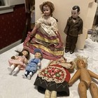 Vintage Lot Of 6 Dolls , 2 Hard Plastic, 2 Madame Alexander