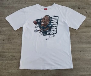 Vintage Reebok Terell Owens Caricature T-shirt Sz S #81 NFL Big Head 00s - Picture 1 of 6