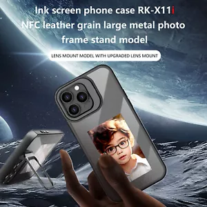 Smart E Ink Display Handyhülle NFC 4 Farb Display iPhone 13 14 15 Pro Max Cover - Bild 1 von 11