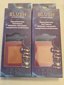 ioni Celestial Peach Blush Pigmented Color New Lot Of 2 Cosmetics Ships Free - Picture 1 of 4
