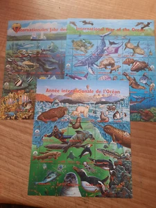 UN - 1998- THREE OFFICES - MNH - INTERNATIONAL YEAR OF THE OCEAN - Picture 1 of 1