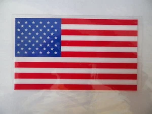 5 calcomanías de vinilo de 5"" x 3"" Estados Unidos Old Glory Stars y rayas con bandera de EE. UU. - Imagen 1 de 5
