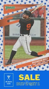 2021 Donruss Independence Day #156 Brandon Belt