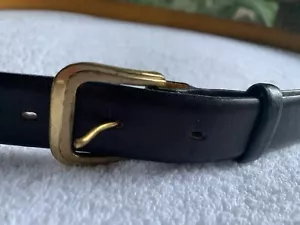 Vintage Hickok Gürtel Herren 42 Zartleder Vollnarbenrindsleder braun Messingschnalle - Bild 1 von 12