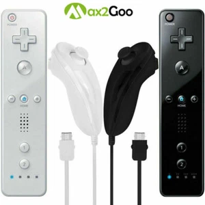 Control remoto Nunchuck 2 en 1 para Nintendo Wii/Wii U Built in Motion Plus ~ - Imagen 1 de 24