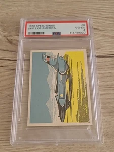 1966 Prescott Confectionary Speed Kings Spirit of America #8 PSA 4 - Foto 1 di 2