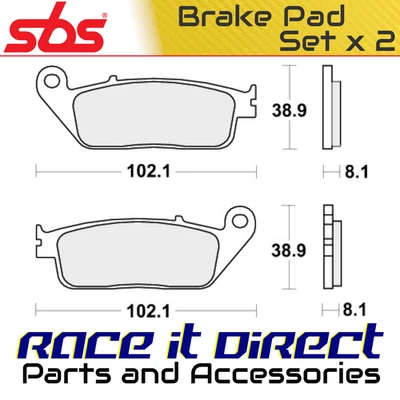 Pastillas de freno para SUZUKI GSF 600 N BANDIT 1995-1999 delanteras orgánicas Street SBS Foto 1 de 4