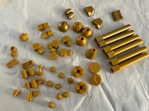 Lote de juguetes Lego piezas a granel piezas de construcción mixtas oro perla metálico - Imagen 1 de 2