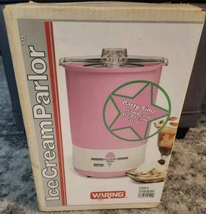 Macchina gelato vintage sigillata Parlor Waring CF520-S RARA ROSA fragola - Foto 1 di 5