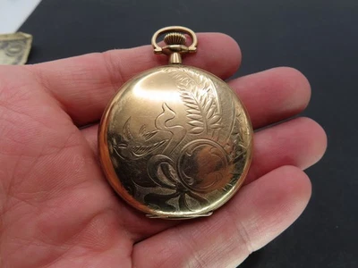 1902 Waltham No. 210 Pocket Watch, 7j 12s, Gold Filled Hunting, Repair - Image 1 of 4