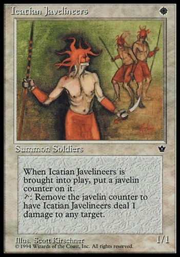 Icatian Javelineers (Kirschner) - Fallen Empires #8c MTG Magic The Gathering - Image 1 of 1