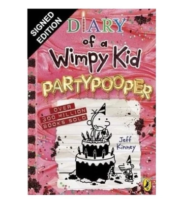 SIGNED Jeff Kinney Book Diary Of A Wimpy Kid : Partypooper 1st Edition & COA - Image 1 of 4