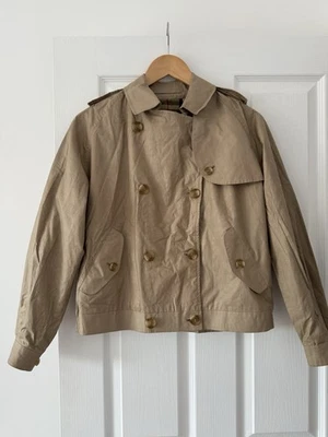 Jaqueta encerada Burberry London vintage feminina cropped nova xadrez - Imagem 1 de 4