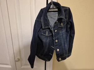 Bebe Girls Denim Jacket Size Large (6X) - Picture 1 of 3