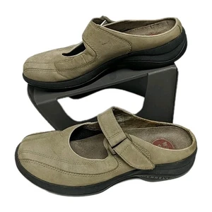 Merrell Topo Clutch Women US 9 Sand Suede Mary Jane Mules Slip On Shoes - Picture 1 of 12