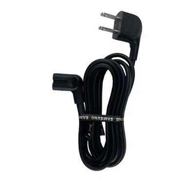 Nuevo cable de alimentación para TV Samsung 3903-001117 - Figura C7 - Enchufe en ángulo 8 - Negro Foto 1 de 4