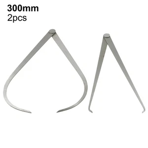 Dual Measuring Capability 300mm Stainless Steel Inside and Outside Tool - Picture 1 of 19