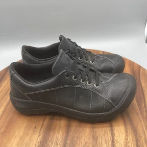 Keen Presidio II Schuhe Damen 7,5 schwarz Leder Wandern Outdoor Walking Trail - Bild 1 von 8