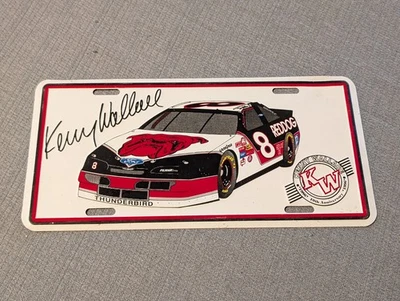 Placa de licencia de colección Kenny Wallace Red Dog Thunderbird Herman Hermanator Foto 1 de 4