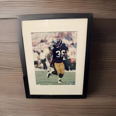 Foto autografada emoldurada de Jerome Bettis - Imagem 1 de 4
