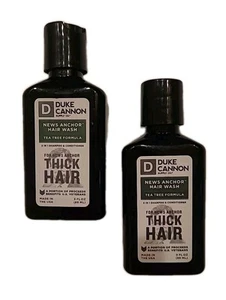 Duke Cannon News Anchor Hair Wash Thick Hair Shampoo Conditioner 3oz 2 Bottles - Picture 1 of 3