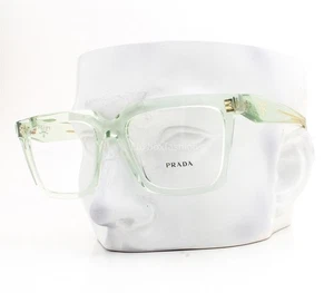 Prada Eyeglasses VPR A19 14R-1O1 Glasses Crystal Clear Mint Green 54mm with Case - Picture 1 of 9