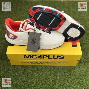 G/FORE G4 MG4+ Camo Camouflage Golfschuh Sneaker ⛳️ US 12,5 ⛳️ Weiß Blau Rot - Bild 1 von 9