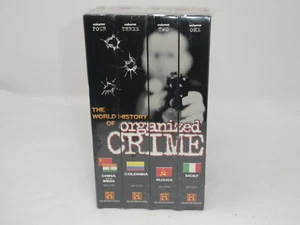 THE WORLD HISTORY OF ORGANIZED CRIME VHS 4 TAPES 2001 NEW SEALED - Imagen 1 de 5
