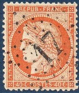 TIMBRE N° 38 OBLITERATION ETOILE PP 17 - PHOTO CONTRACTUELLE - #05 - Imagen 1 de 1