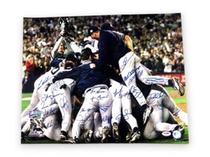 1988 Yankees Team Signed Autographed 16X20 Photo 22 Signatures Raines PSA K46661 - Picture 1 of 4