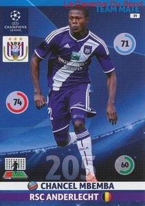 039 CHANCEL MBEMBA RSC.ANDERLECHT  CARD CHAMPIONS LEAGUE ADRENALYN 2015 PANINI - Imagen 1 de 1