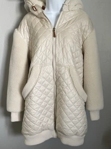 Chaqueta/abrigo acolchado suave Koolaburra by Ugg para mujer tostado medio Sherpa - Imagen 1 de 12
