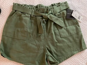 NWT Girls shorts Grayson Threads Kids, The Label Big Girls Tie-Belt Twill XL - Picture 1 of 3