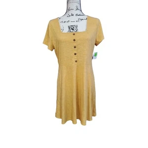Arizona Girl's Mustard Short Sleeved Ribbed Dress - XL - Picture 1 of 8