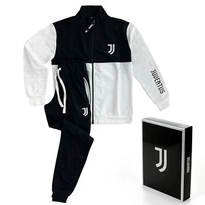 Juventus tuta da casa Homewear in cotone pigiama uomo nero S M L XL XXL - Image 1 of 4