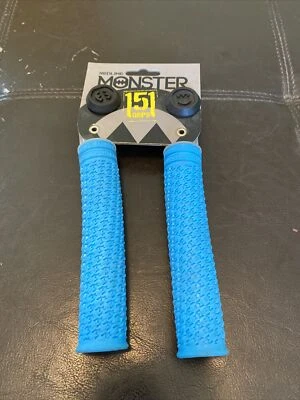 Redline Monster 151mm Flangeless Grips with Plugs, Light Blue - Image 1 of 3