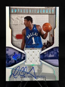 Camiseta deportiva de novato Donnell Harvey 2000-01 SPx automática #121/2500 Dallas Mavericks - Imagen 1 de 2